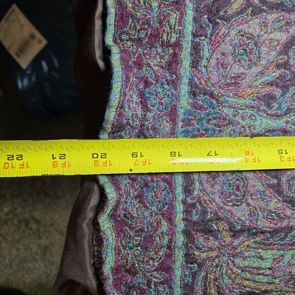 Coldwater Creek Womens Purple Paisley Button Lightweight‎ Wool Jacket Sz 14 - Picture 10 of 10